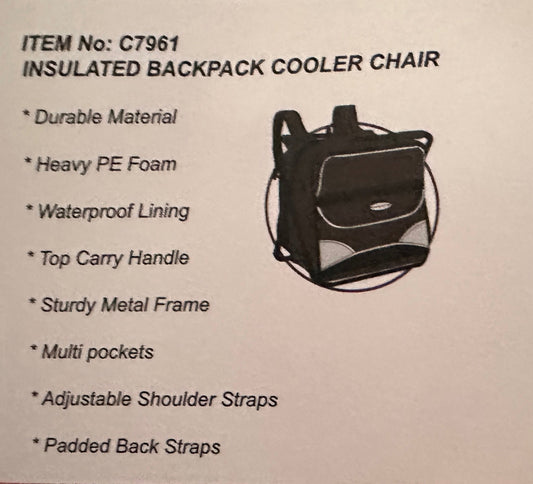 ArizonaBlue Insulated Backpack Cooler chair