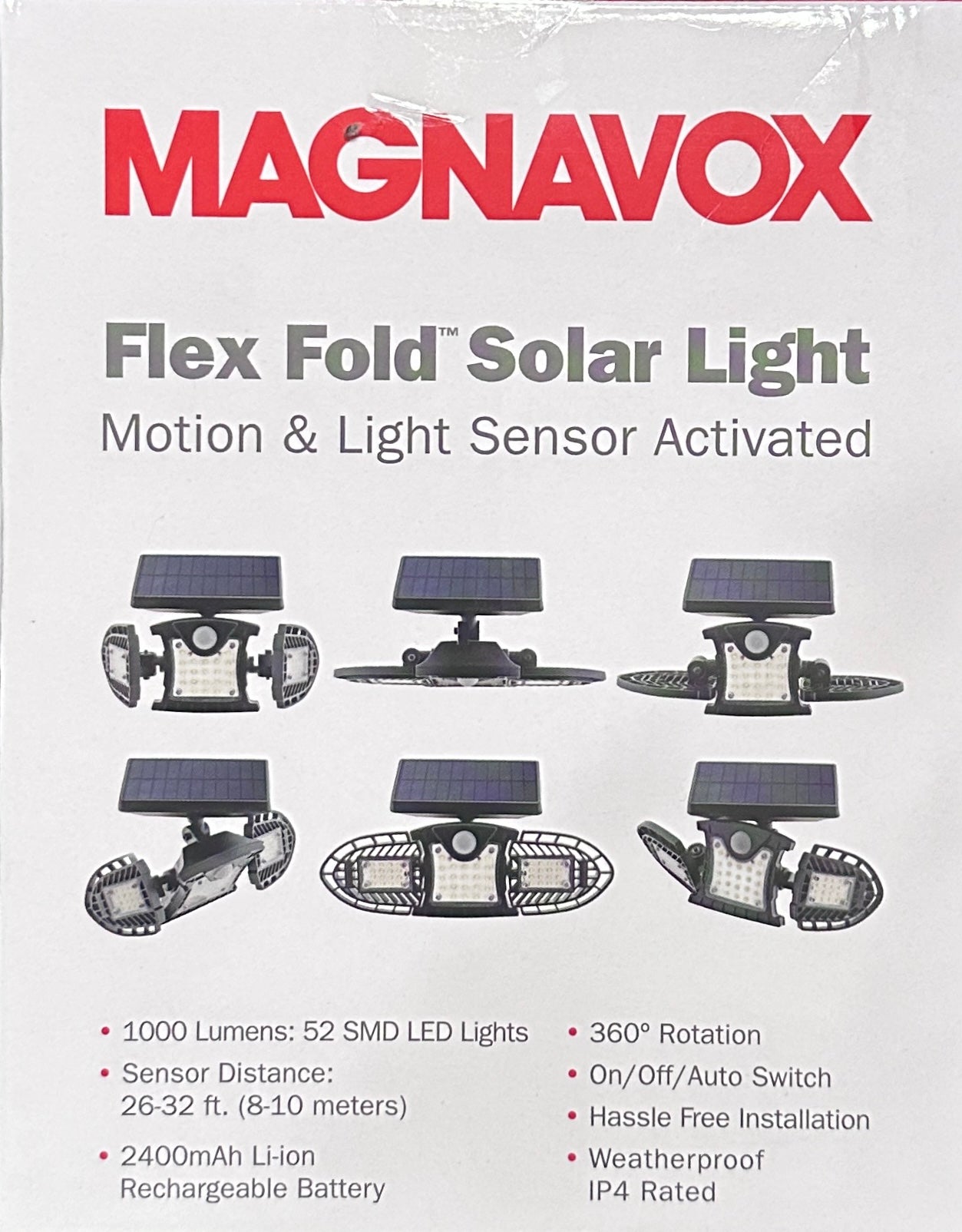 Magnavox Flex Fold Solar Light 1000 Lumens