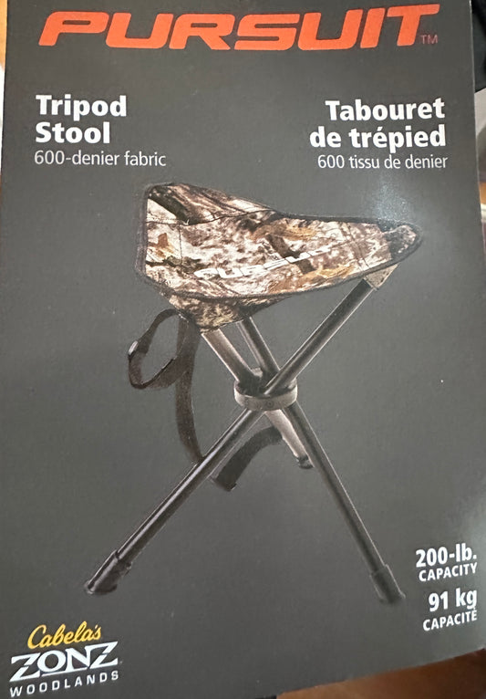 Folding Tripod Portable Outdoor Stool (Camo Pattern)