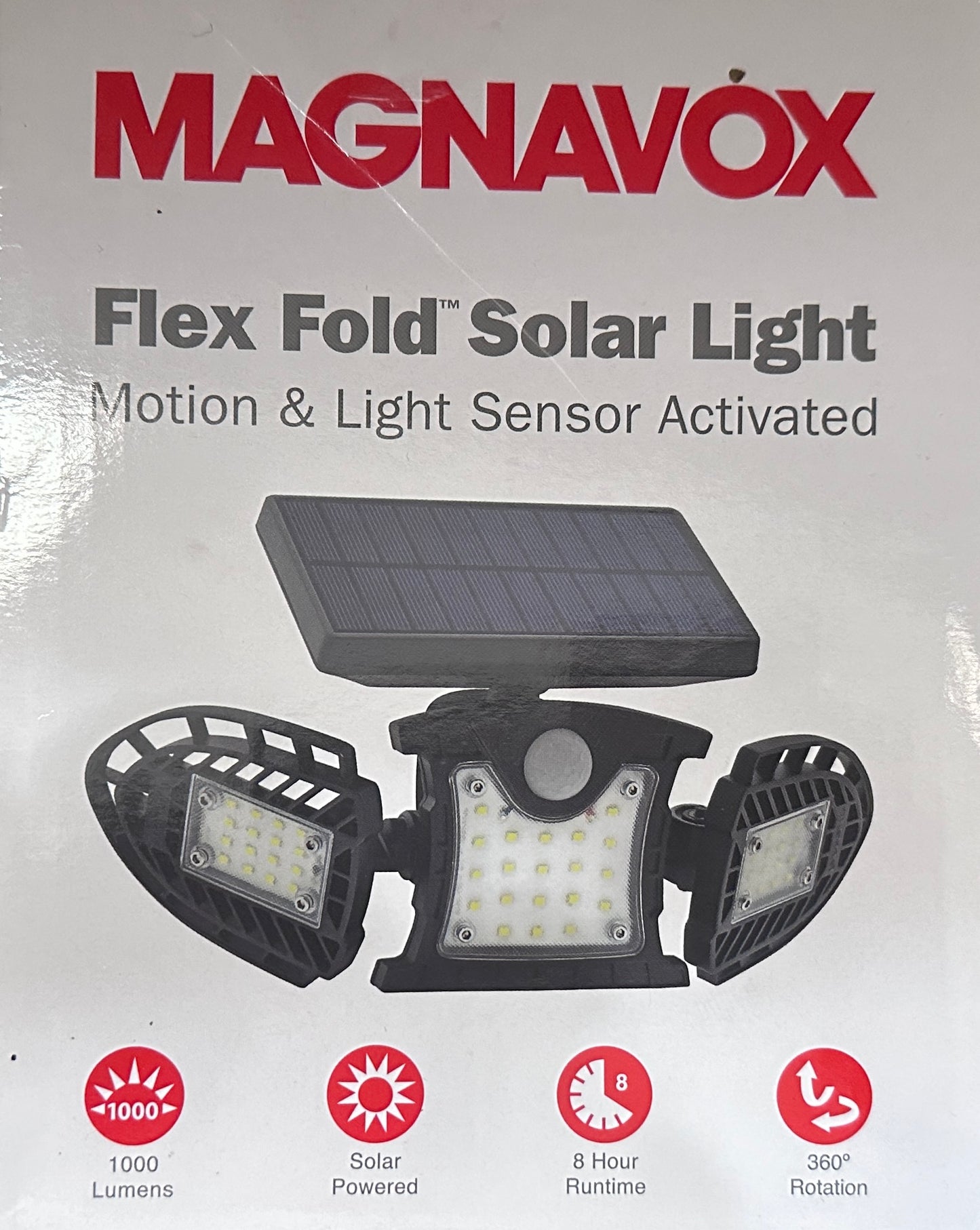 Magnavox Flex Fold Solar Light 1000 Lumens