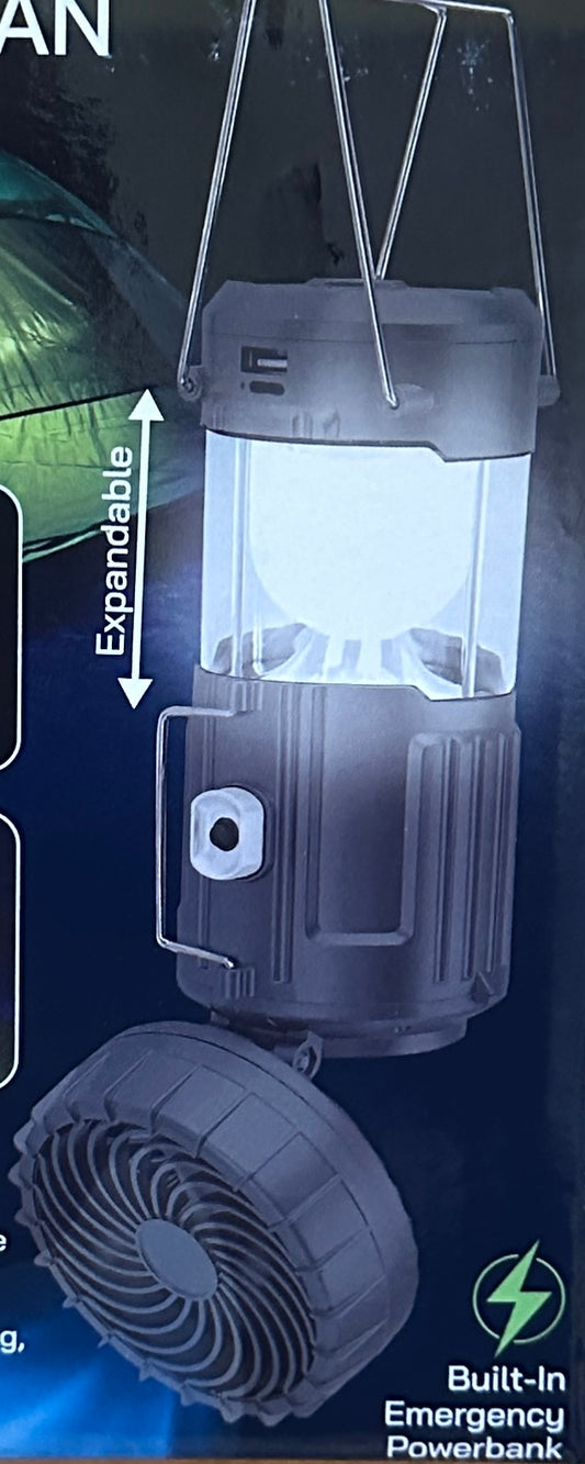 Solar Charged Camping Light and Fan
