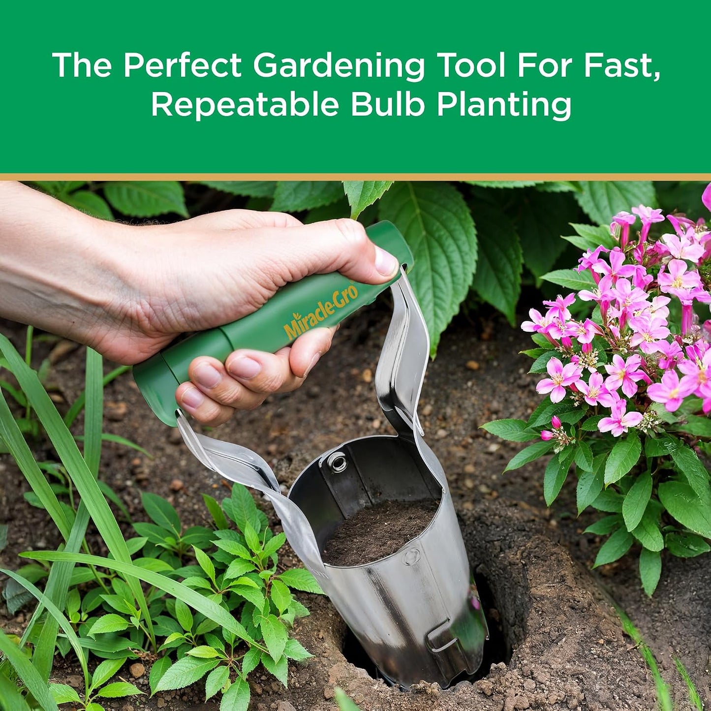 Miracle-Gro Adjustable Steel Bulb Planter