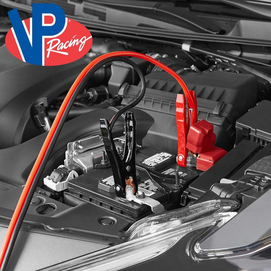 VP Racing 16 ft. 6 Gauge (400 CCA) Heavy Duty Jumper Booster Cables with Carrying Bag
