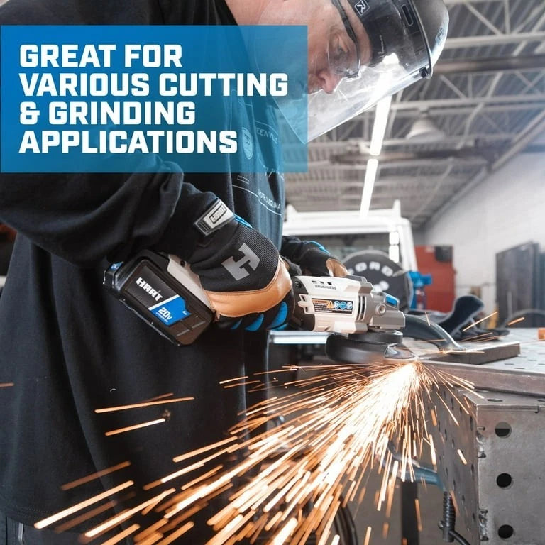 HART 20V Brushless 4-1/2” Cordless Angle Grinder /Cutoff Tool (HPAG25) TOOL ONLY